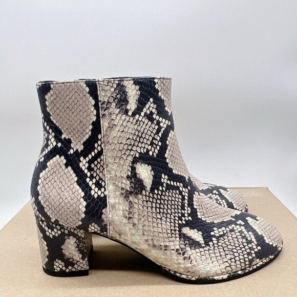 Stuart Weitzman Kiandra PRY-Printed Python Snakeskin Heeled Boots US 5.5 EU 36 - Picture 5 of 12